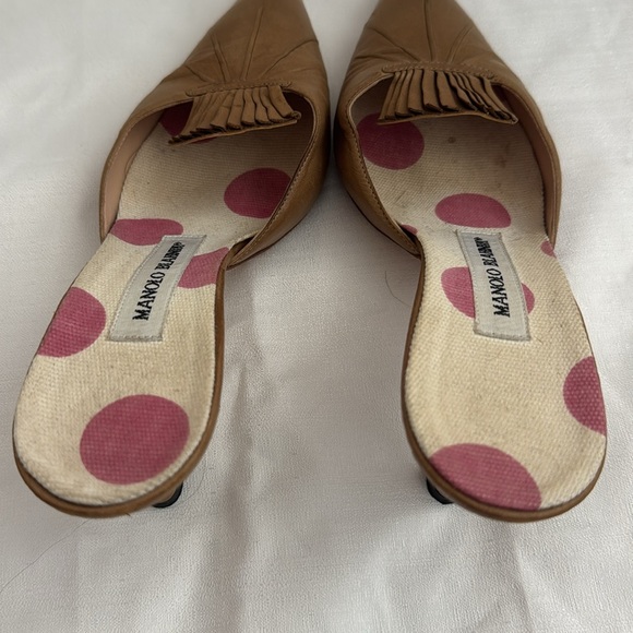 Vintage Manolo Blahnik Brown Mules - Picture 3 of 7